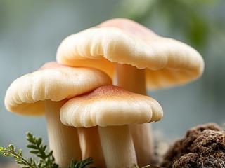 Artistic display of various wild mushrooms, highlighting their natural fermentation process.