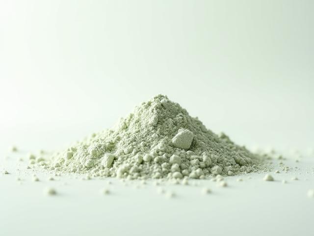 膨潤土，灰綠色細膩粉末，專為油性肌膚深層清潔
